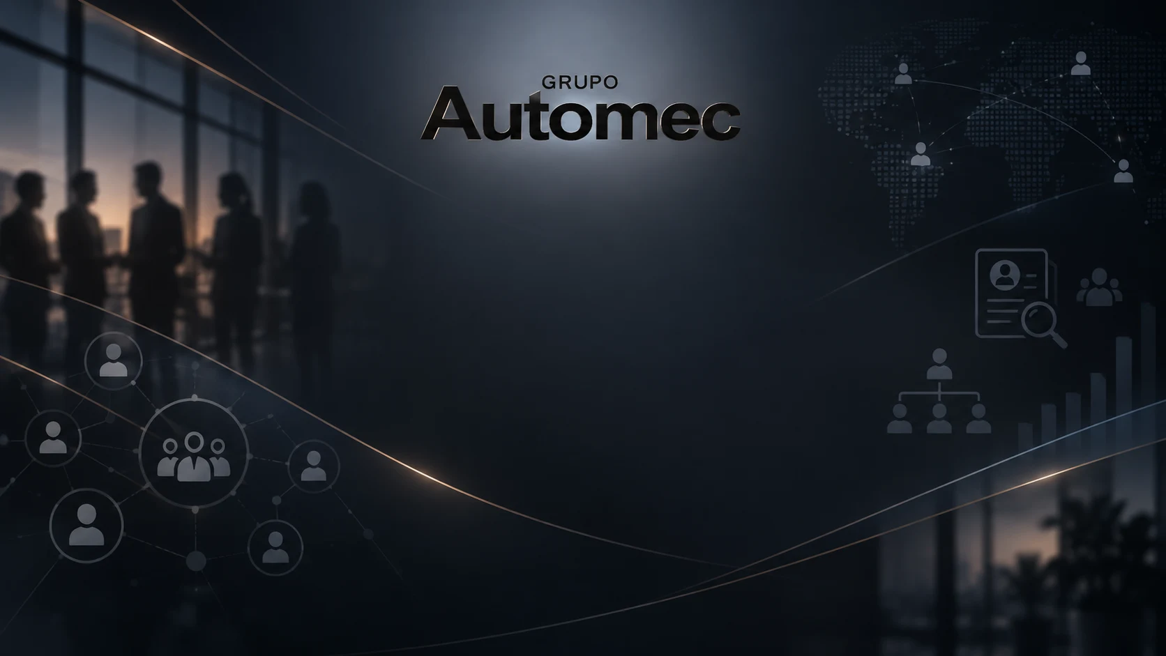 Capa do Portal de Pessoas do Grupo Automec, com a identidade visual original do cliente